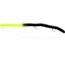 Kellys Fire Tail Pre-Rigged Plastic Worm, 5 1/2in, 3 Number 6 Hooks, Black/Chartreuse Firetail, FT103-B/CT