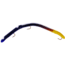 Kellys Fire Tail Pre-Rigged Plastic Worm, 5 1/2in, 3 Number 6 Hooks, Purple/Yellow Firetail, FT103-P/YT