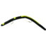 Kellys Two-Hook Weedless Pre-Rigged Plastic Worm, 5 1/2in, Sz 4 Hooks, Black/Yellow, KW104-BY