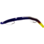 Kellys Two-Hook Weedless Pre-Rigged Plastic Worm, 5 1/2in, Sz 4 Hooks, Purple/Yellow Firetail, KW104-P/YT
