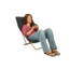 Kelty Linger Get-Down Chair, Heather Black/Ano Copper, 61511917HBK