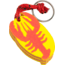 KeyGear Lobster Float 50-KEY0164, Yellow/Red 50-KEY0164