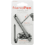 KeySmart Nano Pen, 3.25in Overall, SS Construction, Magnetic Cap, Easy Refilling Includes 2 Refills, KS810-SS