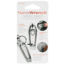 KeySmart Nano Wrench, 2, SS, Set Of Wrenches Plus A Functioning Screwdriver, Wrench Sizes #8, #10, 1/4, M4, M5, And M6, Fits On Keyring, KS802-SS