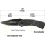 Kilimanjaro Gear AUS-10 Stainless Steel Blade DW Folder Folding Knife, Overall Length 7,5 in., Gray, 910143