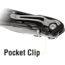 Kilimanjaro Gear Caula Folding Knife,3.4in, Black Skeletonized G10 Handle,Plain Blade KJ910023