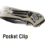 Kilimanjaro Gear Caula Folding Knife,3.4in,Tan Skeletonized G10 Handle, Black Plain Blade KJ910022