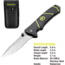 Kilimanjaro Gear Kibo Folding Knife,3.5in, Black Handle, Black ComboEdge Blade KJ910092