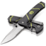 Kilimanjaro Gear Kibo Folding Knife,3in, Black Handle, Black ComboEdge Blade KJ910093