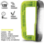 Kilimanjaro Gear LED Carabiner Light, Green, 120 Lumens, 3 AAA Included KJ910076