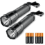 Kilimanjaro Gear LED Flashlight 2pk, Black, 250 Lumens, 3 AAA Included KJ910080, EDEMO1