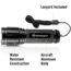 Kilimanjaro Gear LED Tactical Flashlight, Black, 250 Lumens, 3 AAA Included KJ910079, EDEMO1