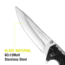 Kilimanjaro Gear Makazi Folding Knife,3.8in, Black G10 Handle,Plain Blade KJ910059