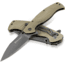 Kilimanjaro Gear Morsa Folding Knife,3.5in,Tan Wood Grain G10 , Black Plain Blade KJ910028