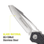 Kilimanjaro Gear Vello Folding Knife/Multi Tool,3.7in, Black G10 handle,Plain Blade KJ910036