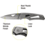 Kilimanjaro Gear Vertice Folding Knife,3in,Skeletonized Black Handle, Black Plain KJ910060