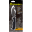 Kilimanjaro Gear Victus Folding Knife,3.5in w/ Gut Hook, Black Handle, Black Plain KJ910049