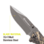 Kilimanjaro Gear Victus Folding Knife,3in,Camo Handle, Black Plain Edge KJ910089
