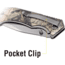 Kilimanjaro Gear Victus Folding Knife,3in,Camo Handle, Black Plain Edge KJ910089