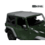 King 4WD Replacement Soft Top, Jeep Wrangler JK 2 Door 2007 - 2009, w/ Tinted Windows, Black Diamond, 14010335
