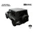 King 4WD Replacement Soft Top, Jeep Wrangler JK 2 Door 2007 - 2009, w/ Tinted Windows, Black Diamond, 14010335