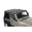 King 4WD Replacement Soft Top, Jeep Wrangler TJ 1997 - 2006, w/o Upper Doors, w/ Tinted Windows, Black Diamond, 14010235