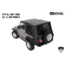 King 4WD Replacement Soft Top, Jeep Wrangler TJ 1997 - 2006, w/o Upper Doors, w/ Tinted Windows, Black Diamond, 14010235
