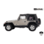 King 4WD Replacement Soft Top, Jeep Wrangler TJ 1997 - 2006, w/o Upper Doors, w/ Tinted Windows, Black Diamond, 14010235