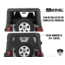 King 4WD Replacement Soft Top, Jeep Wrangler TJ 1997 - 2006, w/o Upper Doors, w/ Tinted Windows, Black Diamond, 14010235