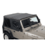 King 4WD Replacement Soft Top, Jeep Wrangler TJ 1997 - 2006, w/ Upper Doors, Tinted Windows, Black Diamond, 14010135