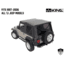 King 4WD Replacement Soft Top, Jeep Wrangler TJ 1997 - 2006, w/ Upper Doors, Tinted Windows, Black Diamond, 14010135