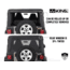 King 4WD Replacement Soft Top, Jeep Wrangler TJ 1997 - 2006, w/ Upper Doors, Tinted Windows, Black Diamond, 14010135