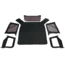 King 4WD Replacement Soft Top, Jeep Wrangler TJ 1997 - 2006, w/ Upper Doors, Tinted Windows, Black Diamond, 14010135