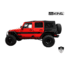 King 4WD Replacement Soft Top, Jeep Wrangler Unlimited JK 4 Door 2007 - 2009, w/ Tinted Windows, Black Diamond, 14010435