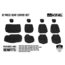 King 4WD Seat Covers, Jeep Wrangler Unlimited JK 4 Door 2007, Neoprene, Black/Black, 11010501