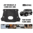 King 4WD TPE Form Fitting Cargo Liners, Jeep Wrangler Unlimited JK 4 Door 2015 - 2018, 1-Piece, Sub Woofer Cut, Black, 28020301