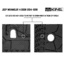 King 4WD TPE Form Fitting Cargo Liners, Jeep Wrangler Unlimited JK 4 Door 2015 - 2018, 1-Piece, Sub Woofer Cut, Black, 28020301