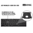King 4WD TPE Form Fitting Cargo Liners, Jeep Wrangler Unlimited JK 4 Door 2015 - 2018, 1-Piece, Sub Woofer Cut, Black, 28020301