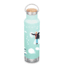 Klean Kanteen 20oz Insulated Classic Bottle w/ Bamboo Cap, Snow, 1010926