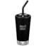 Klean Kanteen Insulated Tumbler w/Straw Lid And Straw, 16oz, Shale Black, 16oz, 1005726