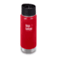 Klean Kanteen Insulated Wide W/ Caf Cap 2, 16oz, Mnrl Red, Mineral Red, 18/8 Stainless Steel, Polyprop, KK-43816