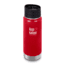 Klean Kanteen Insulated Wide W/ Caf Cap 2, 16oz, Mnrl Red, Mineral Red, 18/8 Stainless Steel, Polyprop, KK-43816