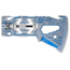 Klecker Knives Titanium Klax Axe Head w/English Measurement System, Titanium/Blue, Ti-KLAX-E