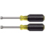 Klein Tools 2Piece Nut Driver Set, Magnetic Nut Drivers, 3In Shafts, Black/Yellow, 630M