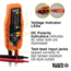 Klein Tools Electronic AC/ DC Voltage Tester, 12 - 600V, Orange/Black, ET60