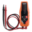 Klein Tools Electronic AC/ DC Voltage Tester, 12 - 600V, Orange/Black, ET60