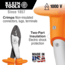Klein Tools Insulated Crimping and Cutting Tool, Orange, 1005-INS