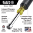 Klein Tools Magnetic Nut Driver Set, 3In Shaft, 7Piece, Black/Yellow, 631M