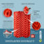 Klymit Insulated Double V Sleeping Pad, Orange, 06IDOR02E