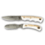 Knives of Alaska Alpha Wolf D2, Muskrat Combo Stag Handle Knives, Natural 00363FG